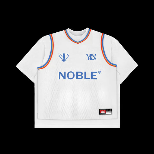 NOBLE BASKETBALL TEE WHITE