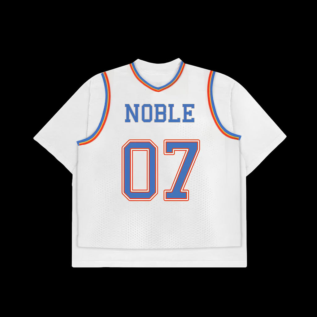 NOBLE BASKETBALL TEE WHITE
