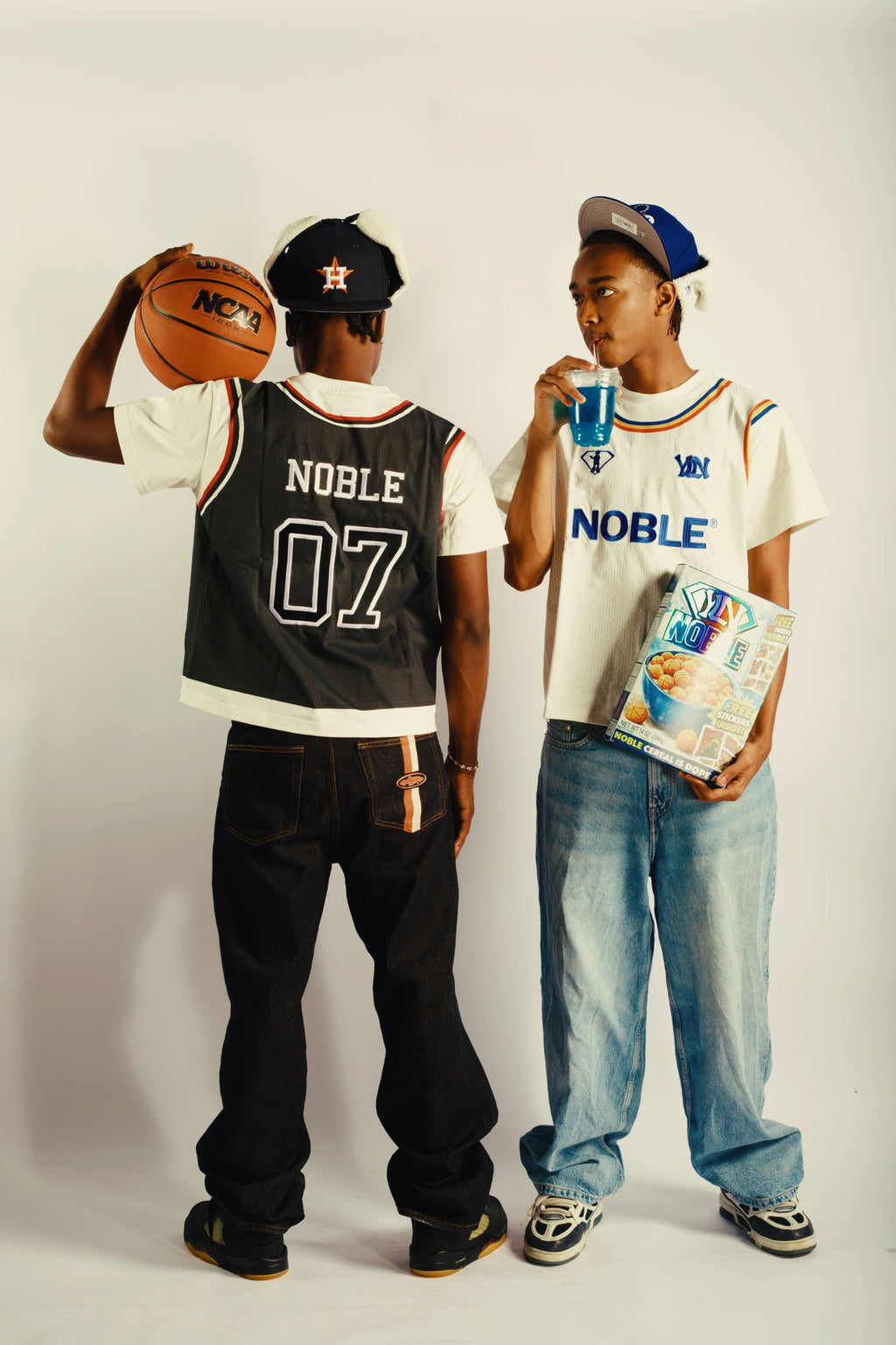 NOBLE BASKETBALL TEE BLACK