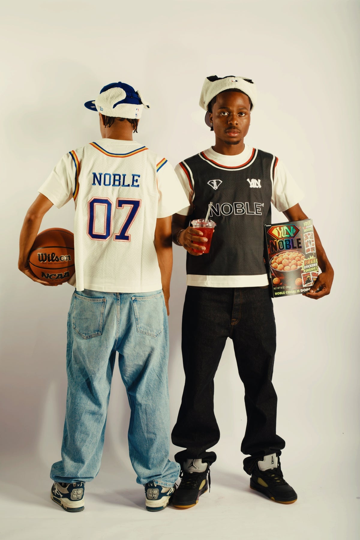 NOBLE BASKETBALL TEE WHITE